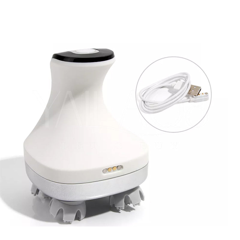 Unisex 4D Electric Wireless Head Massager - White