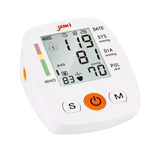 Digital Blood Pressure Monitor Portable And Arm Band - White