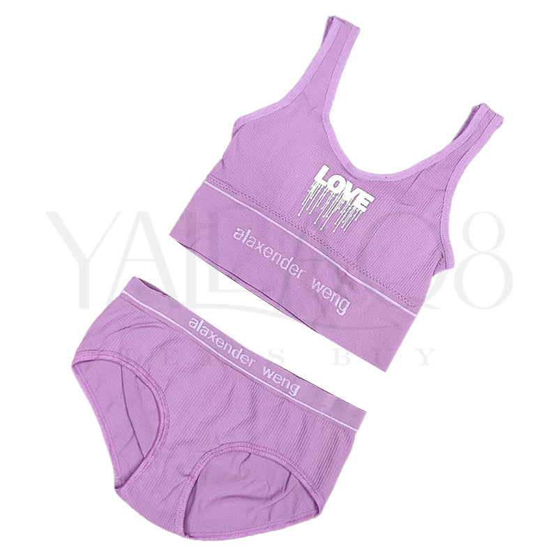 Women's Slim Strap Bra And Panty Set - FKFBRAS8976