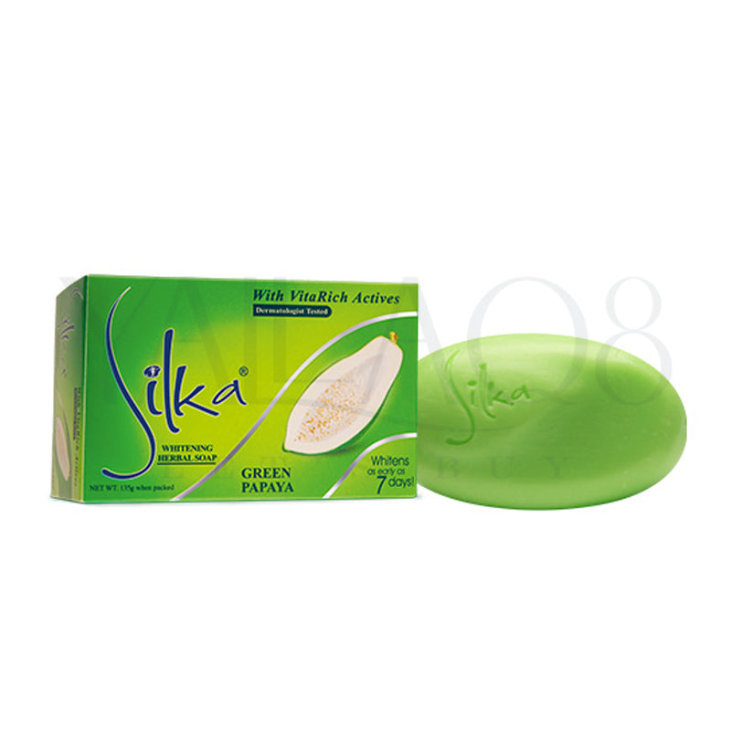 Silka With Papaya VitaRich Actives Whitening Soap - FKFCOS1027