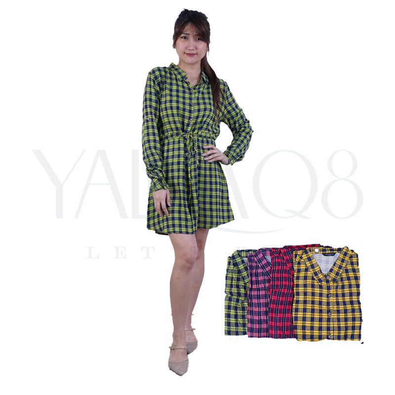 Women's Flannel Dress - FKFDRS2371