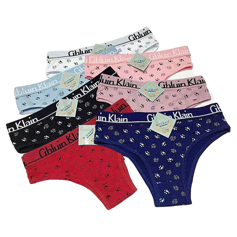 Women's Solid Color High Cut Panties - FKFPNTY3770