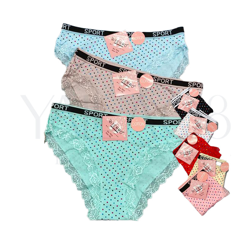 Women's Solid Color High Cut Panties - FKFPNTY3770