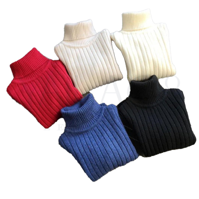 Women's High Neck Full Sleeves Woolen Top - FKFTOP8991