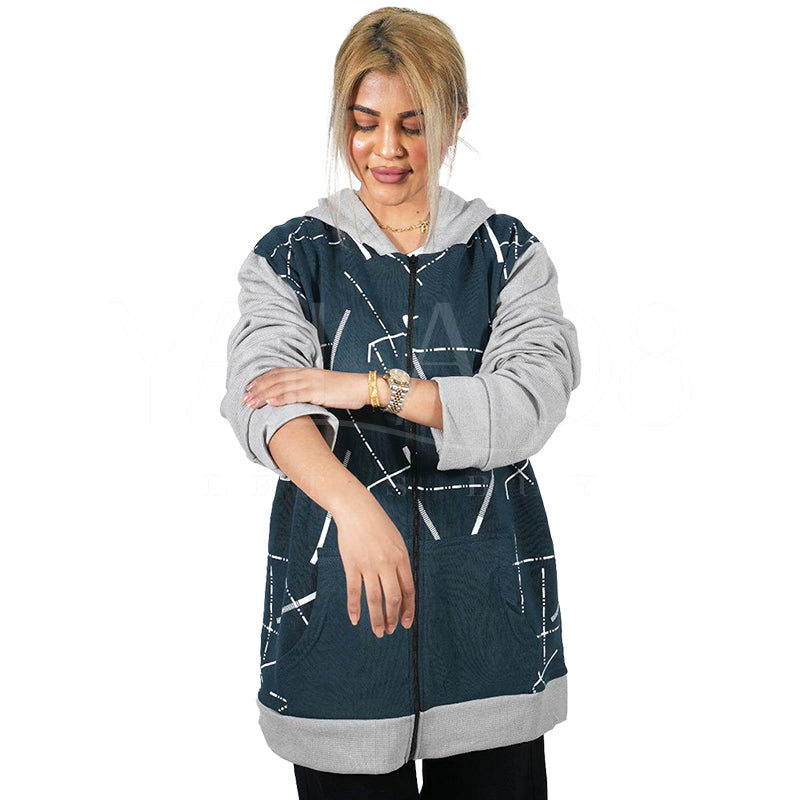 Unisex Printed Winter Hooded Jacket - FKFWJKT8951