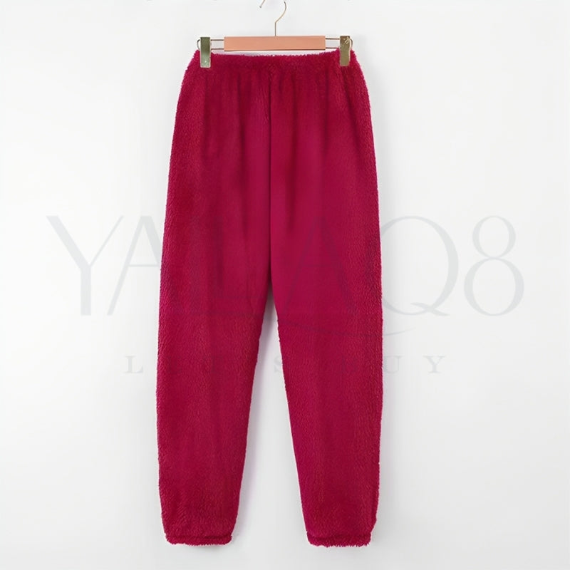 Women's Solid Colors Warm Winter Pyjama - FKFWPJ9059