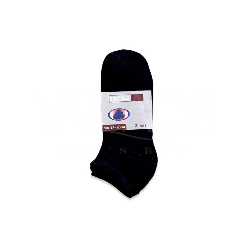 Plain Solid Color Socks (3PC)- FKFWSCK4876