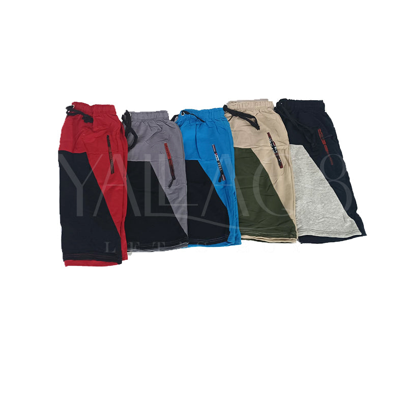 Unisex Color Block Printed Shorts - FKFWSRT8835