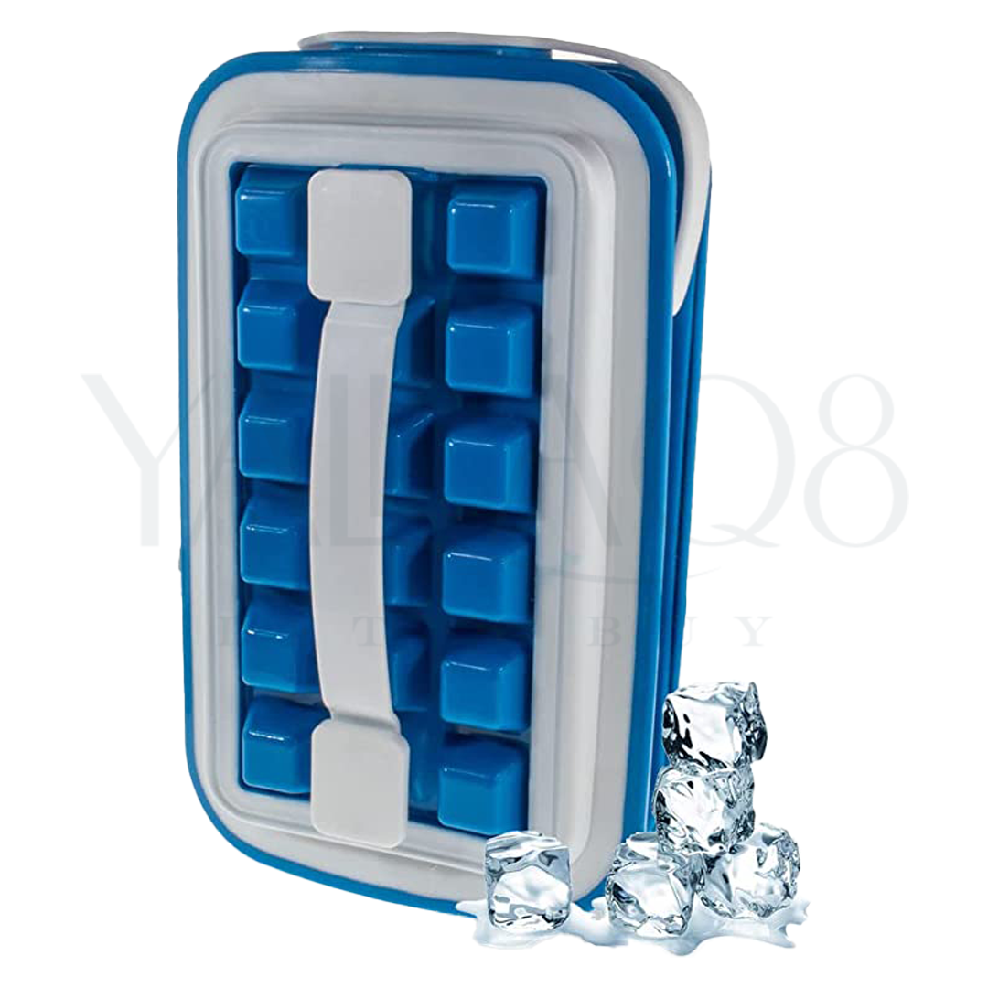 Premium Silicone Folding Curling Ice Cubes Tray