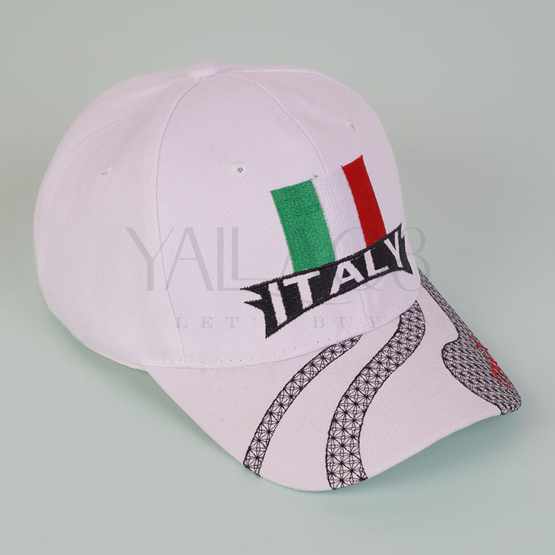 Italy Printed Design Cap In Baseball Style - FKFCAP3832