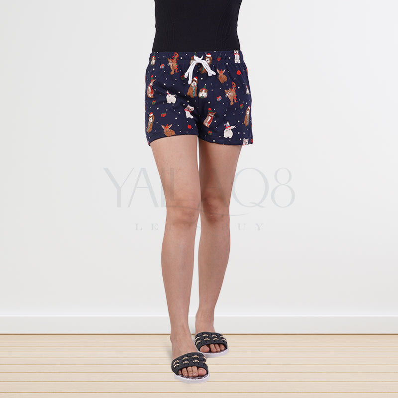 Women's Cute Printed Design Shorts - FKFWSRT2373