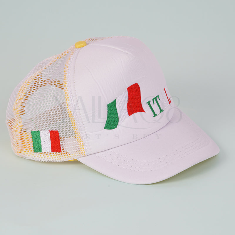 Italy With Flag Mesh Type Cap - FKFCAP3831