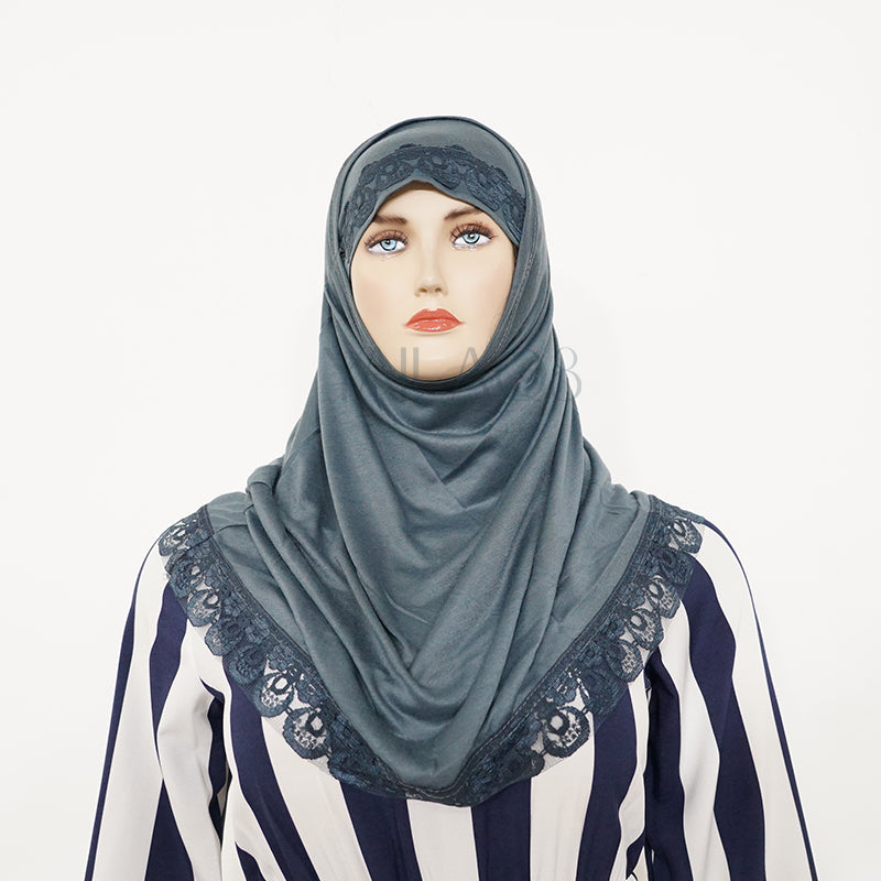 Lace Design Hijab - FKFSCF1005