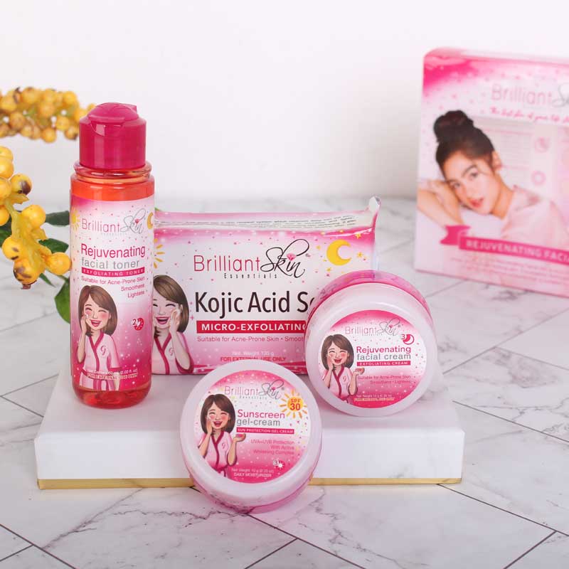 Brilliant Skin Exfoliating Skin Care Set Pack Of 4 - FKFCOS1002